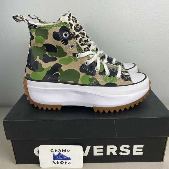 Converse Shoes - Converse Run Star Hike Hi Camo Women's Sneaker Platform